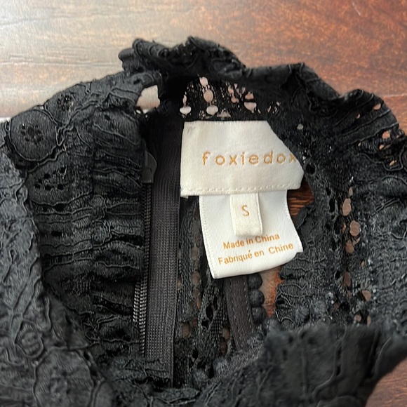Foxiedox Halter Black Lace Romper - Picture 7 of 8